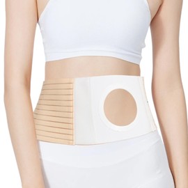 DERAYMI Stoma Belt, Hernia Ostomy Belt, Elastic Abdominal Belt After Colostomy, Abdominal Stoma Support, Ileocoliostomy Hernia, Ostomy Bag, Support Belt (XL)
