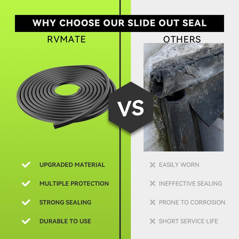 RVMATE 40FT RV Slide Out Seal, Waterproof RV Seal Replacement