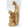 Zuluf Olive Wood Holy Family Nativity 6.3" - Hand Carved