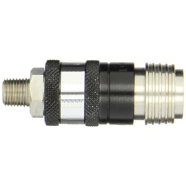Coilhose Pneumatics 152USE 5-in-1 Automatic Safety Exhaust Coupler, 1/4" Body Size, 1/4" Male NPT