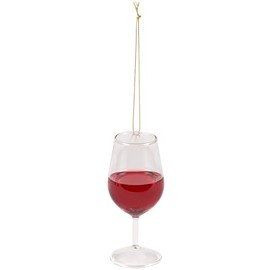 Glass Red Wine Ornament