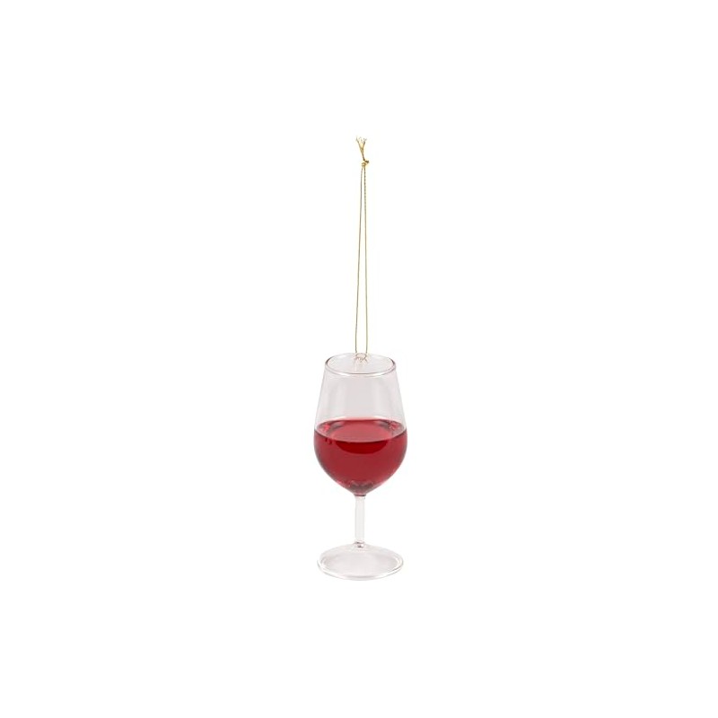 Glass Red Wine Ornament