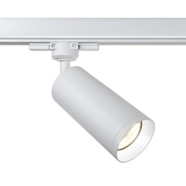 Maytoni Modern Spotlight for Trinity Focus 3-Phase Track System 1x GU10 Excl. White Aluminium Energy Efficient 10 W for Kitchen, Bedroom, Living Room, Dining Room, Lobby