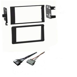 Car Stereo Dash Kit and Wire Harness Combo to Install Double Din Size Aftermarket Radio for Dodge Ram - 1998-2001 1500 and 1998-2002 2500/3500
