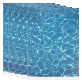 Lurrose 5 Sheets Pearlescent Wave Stream Leaf Artificial Water Effect Sheet Panel Stream Pattern Lake River Diorama Scene Landscape for Home DIY Crafts Art Blue