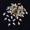 100pcs Drop Shape 3d Nail Design Flatback Ab Rhinestones for