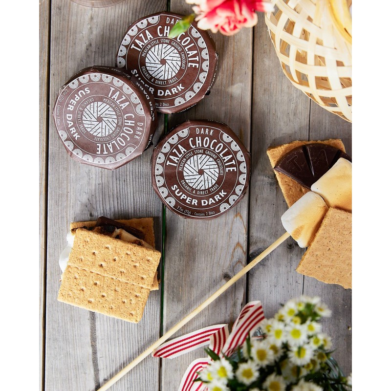 Taza Chocolate Organic Mexicano Disc 85% Dark Chocolate, Super Dark,