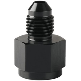 Podavelle 1/8 NPT Female to 3AN Male Flare Expander Fitting Adapter Aluminum Black