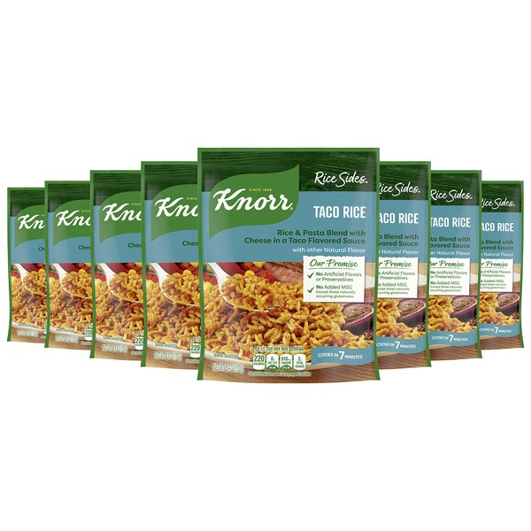Knorr Rice Side Dish, Fiesta Taco, 5.4 oz (Pack of 8)