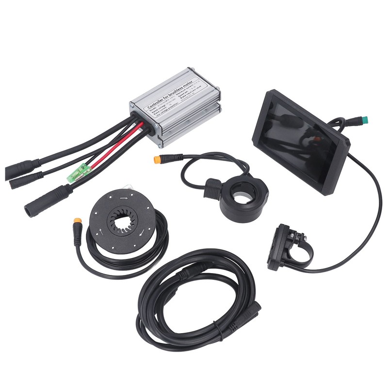 15A Electric Bike Controller Kit Waterproof LCD8H Meter Bicycle Conversion