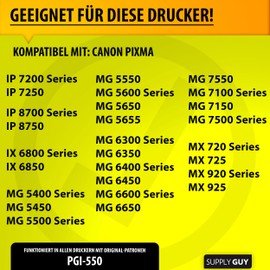 Printer Cartridges Compatible with Canon PGI-550 / CLI-551