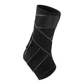 Faxianther Sprunggelenkbandage Schnellschnür Knöchelbandage mit Seitenstabilisator verstellbare Knöchelstütze Flexible Atmungsaktiv Klettverschluss Sprunggelenk Schiene Knöchel Stabilisator (L)