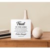 KU-DaYi Christian Scripture Wooden Box Sign, Trust in The Lord