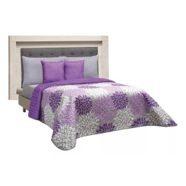Elefantito Edredón Ligero King Size Morado Dos Vistas Chelsea Color Unico
