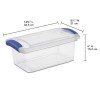 Sterilite (3 pack) 7 Quart Latch Box, Clear Plastic Storage