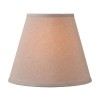 Irvin's Tinware 14-Inch Empire Shade in Ivory Linen, Cotton Fabric,