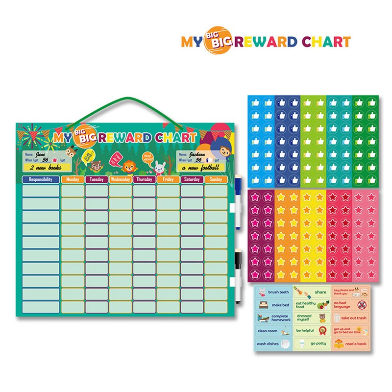 Magnetic Reward Behavior Chore Chart for Kids Magnetic Broad Calendar