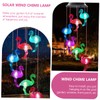 Happyyami Solar-Flamingo Solar Light for the Garden, Solar Wind Bell