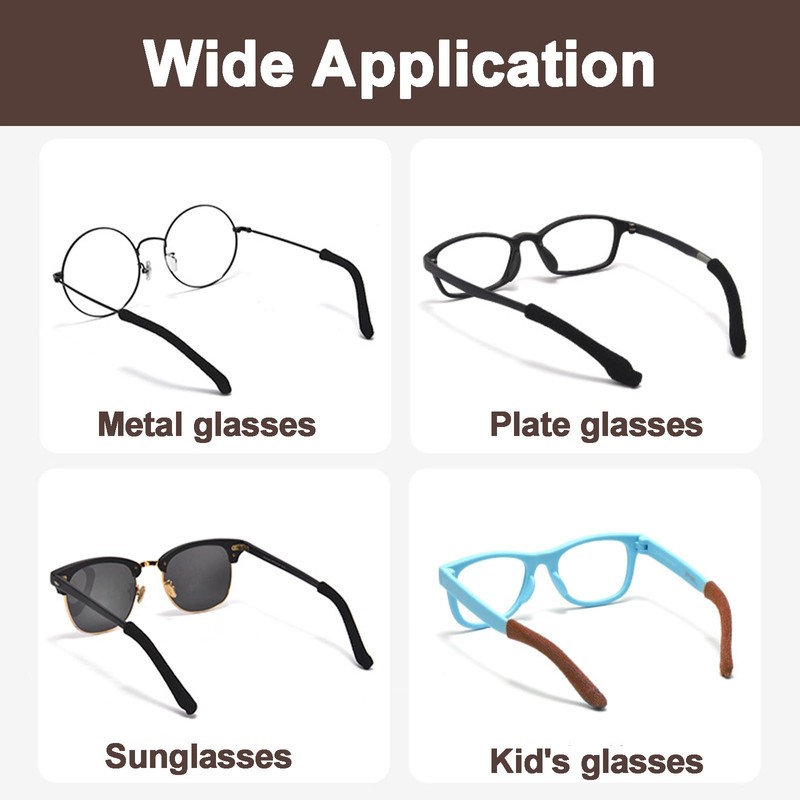 8 Pieces Glasses Ear Cushions, Non Slip Glasses Grips, Soft