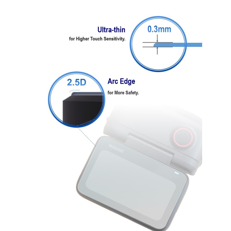 iDaPro [2+2 Pack] Lens Screen Protector for Insta360 GO 3