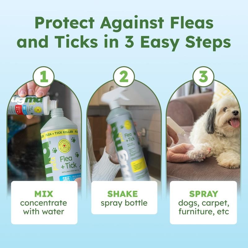BugMD Flea and Tick Concentrate (3.7 oz, 2-Pack) – Natural