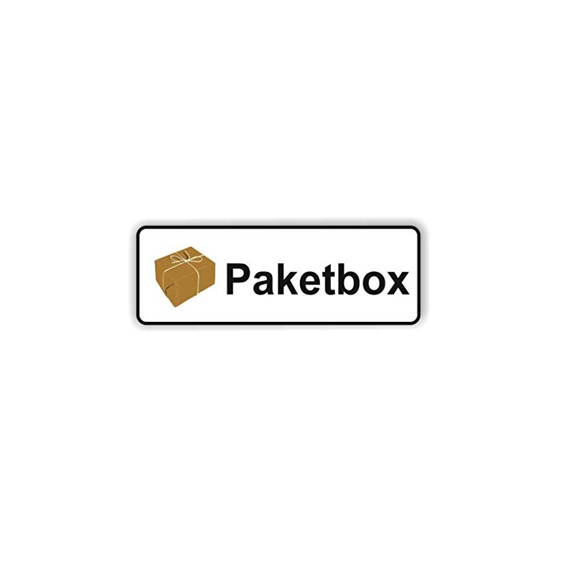 Parcel Box Symbol Sticker Decal (R 34/7) W (17 x