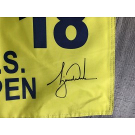 2000 US Open @ Pebble Beach Yellow Souvenir Flag w/Tiger Woods "Tiger Slam" PGA