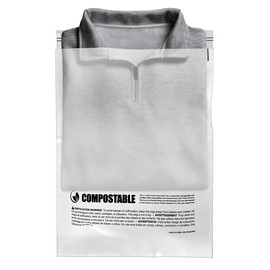 Eco Friendly Clear Poly Bags with Suffocation Warning - 9" x 12" (100 Count) - Strong Self Seal - Biodegradable Premium Frosted Bag for Packaging