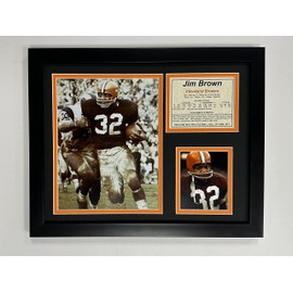 Legends Never Die "Jim Brown Running Framed Photo Collage, 11 x 14-Inch