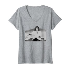 Womens Kylie Minogue Actress & Pop Star 1980s V-Neck T-Shirt