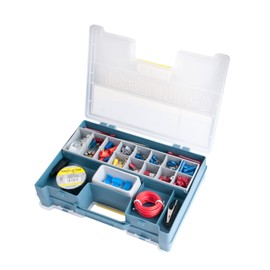 Calterm 05207 Automotive Electrical Repair Kit, 399 Pc Kit: Cable Ties, Tape, Phillips/Flat Head Screw Driver, Terminals, Tester/Probes/Alligator Lead, Wire, Stripper/Crimper, Connectors, 5-20A Fuse