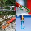 TITECOUGO Carabiner Keychain,Aluminum D-ring Locking Carabine D-Shape Lock Snap Backpack