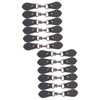 Operitacx 12 Pairs Buckle for Clothing Accessories Scarf Pin Black