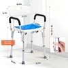 400lbs Shower Chair Bath Stool Seat Height Adjustable for Bathtub