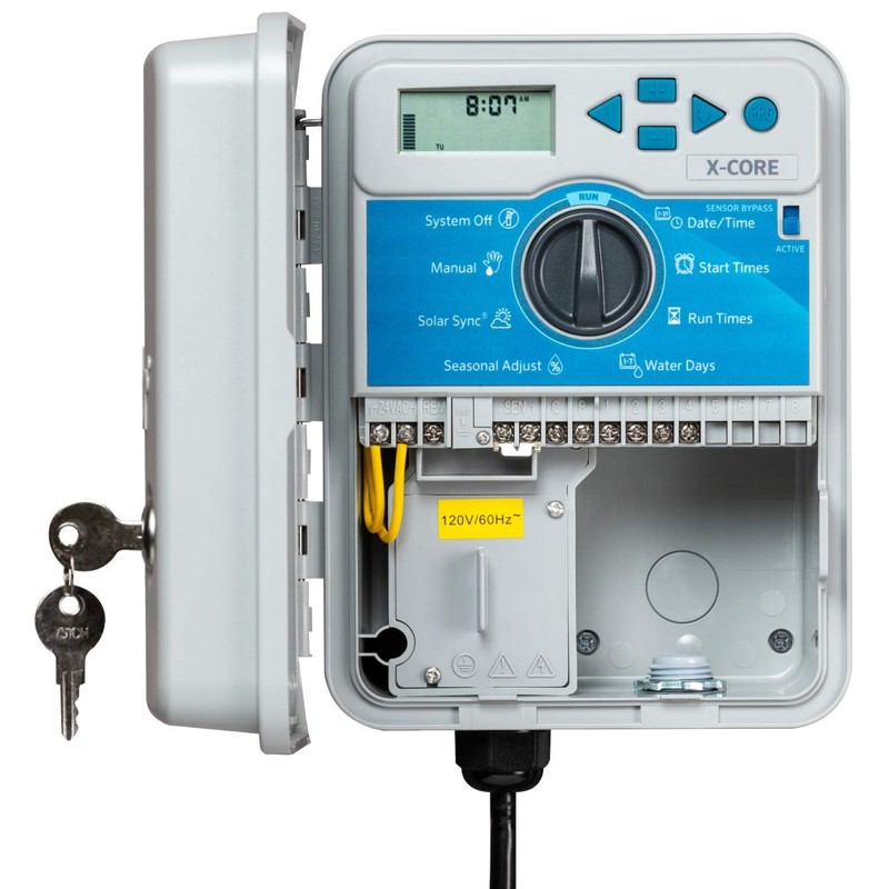 Hunter X-Core XC400 4 Zone Outdoor Sprinkler Controller, Weather-Resistant Irrigation