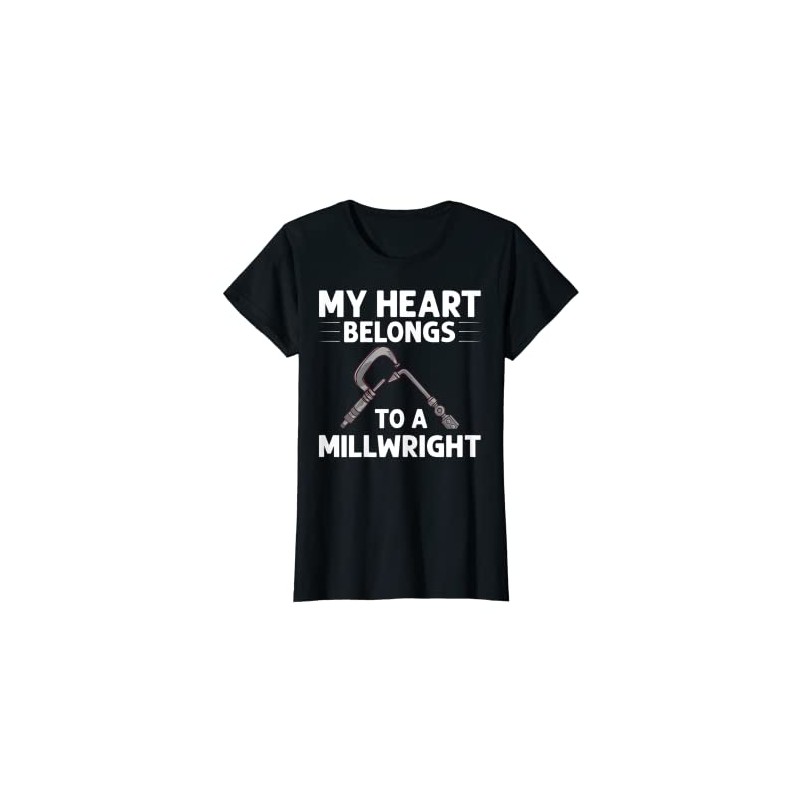 Womens Millwright Wife Training Industrial Mechanic Welding Tools T-Shirt