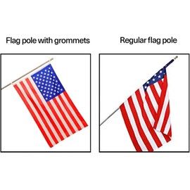 A 5-ft flag pole kit designed for residential and commercial use, featuring a 1-inch diameter. This flag pole is made of stainless steel and comes in black/white. It includes tangle-free rings and a