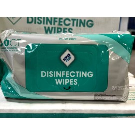 WipesPlus One Box w/ 12 Packs Disinfecting Surface Wipes Item No. 37701 - 80 Sheets/Pack