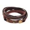 axy Men's Wrap Bracelet Leather Bracelet Men's Women's Genuine Leather