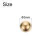sourcing map 50pcs Precision Solid Brass Bearing Balls 3mm Industrial