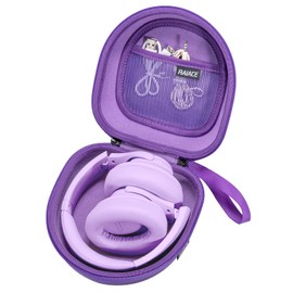 RAIACE Hard Storage Case Compatible with BERIBES, for TOZO, for KVIDIO, for Beats Over-Ear Headphones and More Headset, Travel Carrying Bag.(for Sale is Case Only) - Purple