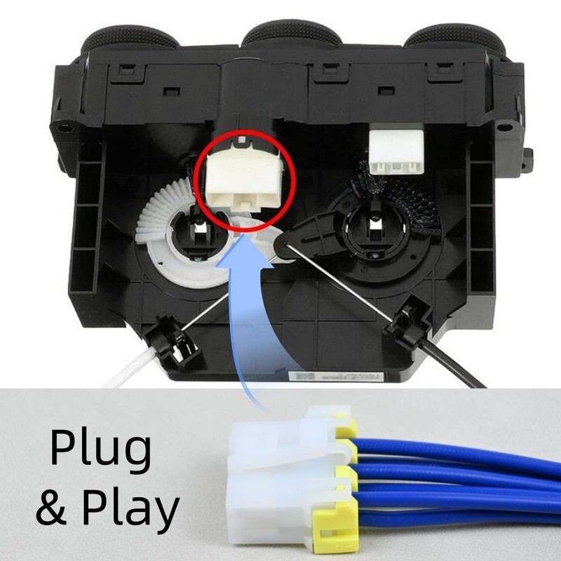 Manual Heater AC HVAC Control Connector Plug Pigtail Wiring Harness