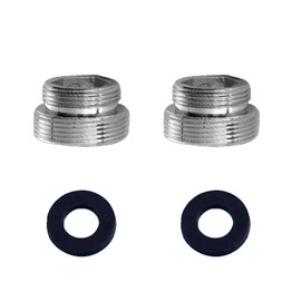 VZU 2 Piece Tap Adapter Set M18 to M22, Male Thread Adapter Connector for Water Filter, Metal Tap Attachment for Bathroom and Sink