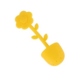Tea Infuser Flower Silicon Tea Infuser Strainer for Loose Leaf Grain Tea Cups, Mugs, and Pots(1PCS Yellow)