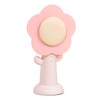 Mini Handheld Fan Cute Flower Shape Strong Wind USB Rechargeable