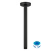 Lordear Shower Arm 8 Inch Matte Black Ceiling Mount Shower