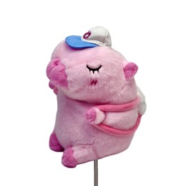 Lilizzhoumax Golf Head Cover - Capybara Cute Animals Lovely Cuddly Protect Golf Accessories Driver Headcover Funny - Fits Driver/Fairway Clubs Golfer Gift for Men Kids Boys Girls（Pink）