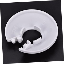 Housoutil 6pcs Radiator Cover Pipe Collar Escutcheon Plate for Use Easy Installation Type for Hiding Plumbing Fixtures