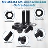 Nindejin Screws Button Head, Carbon Steel Screws Nuts and Washers