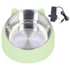 Pet Heating Bowl Nordic Stainless Steel to Protect Cervical Spine